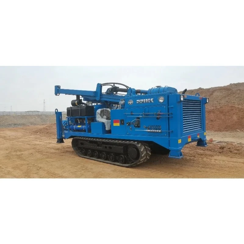 Versatile Application Wheel Hydraulic Core Drilling Rig with Alloy Bit for Mountainous Area Drilling 300m