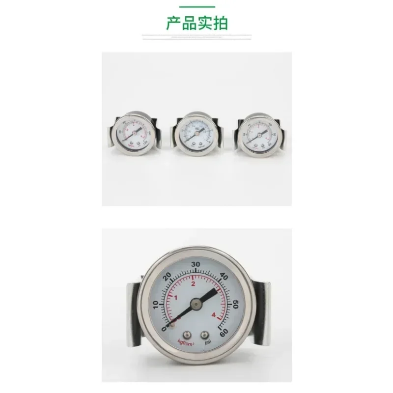 Pressure Gauge With Bracket GU-40 Installation Of Pneumatic Pressure Gauge With Wrapped Axial Panel  Digital Pressure Gauge