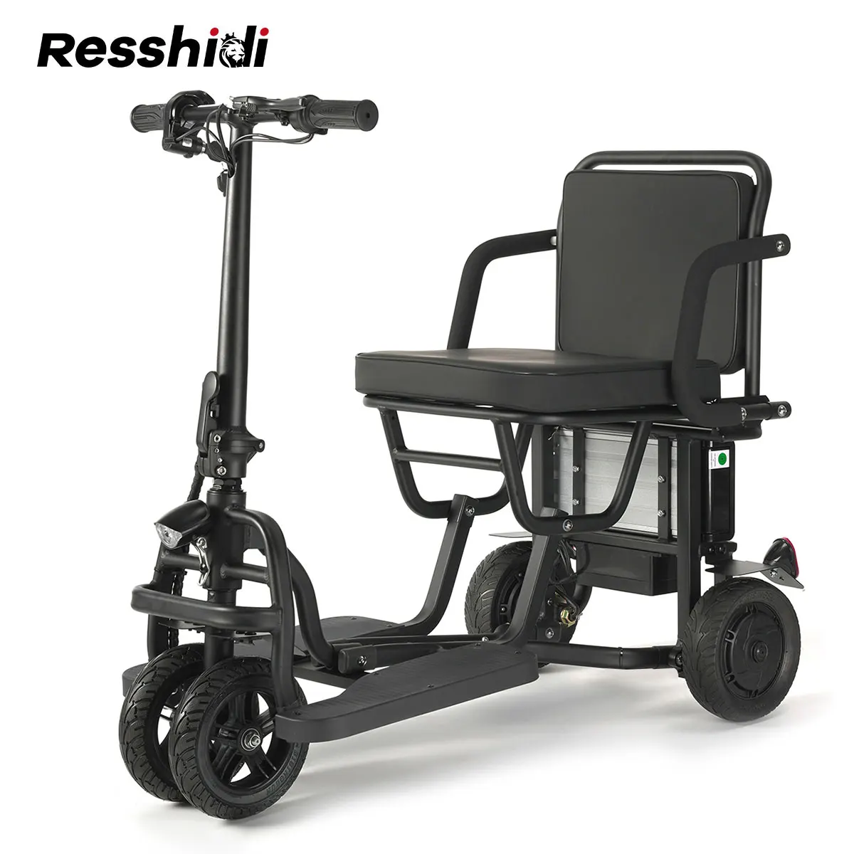 Ultra Lightweight 300W High Power Foldable Electric Scooter Elderly Off Road Travel 3-wheeled Mobility Scooter