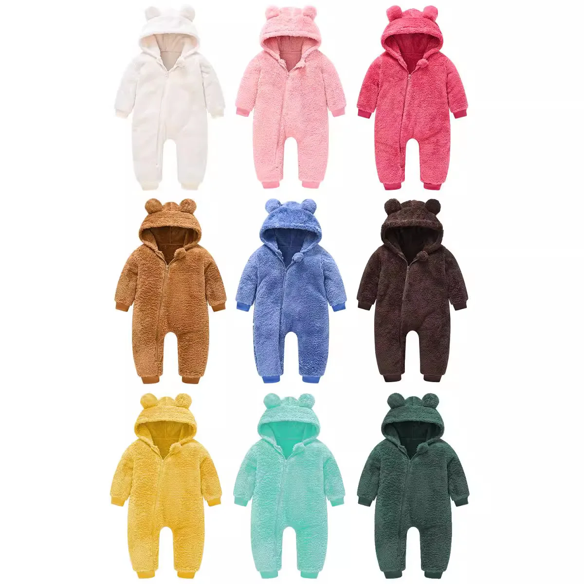 Newborn Baby Romper Winter Costume Baby Boys Clothes Polar Fleece Warm Baby Girls Clothing Overall Baby Rompers Jumpsuit