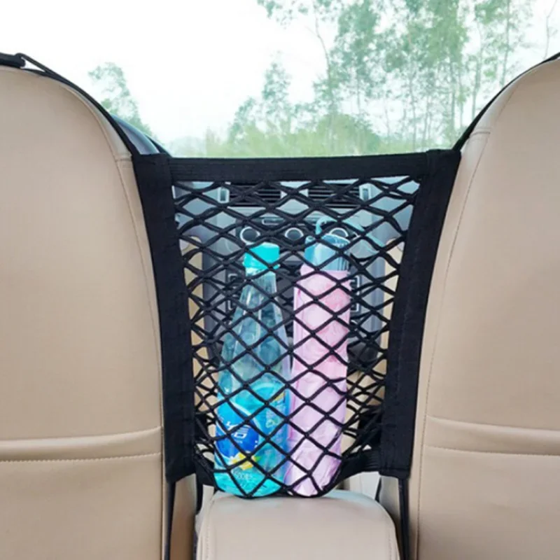 Car Mesh Net Bag Between Car Organizer Seat for Honda CR-V HR-V XR-V Accord Vezel Fit City Civic Crider Odeysey Crosstour Jazz