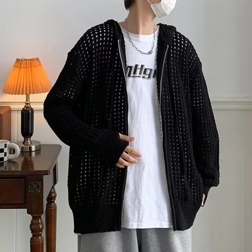 Cardigan Coat Super Soft with Hat Keep Warm Autumn Hooded Sweater Vintage Knitwear Knitted Coat for Student