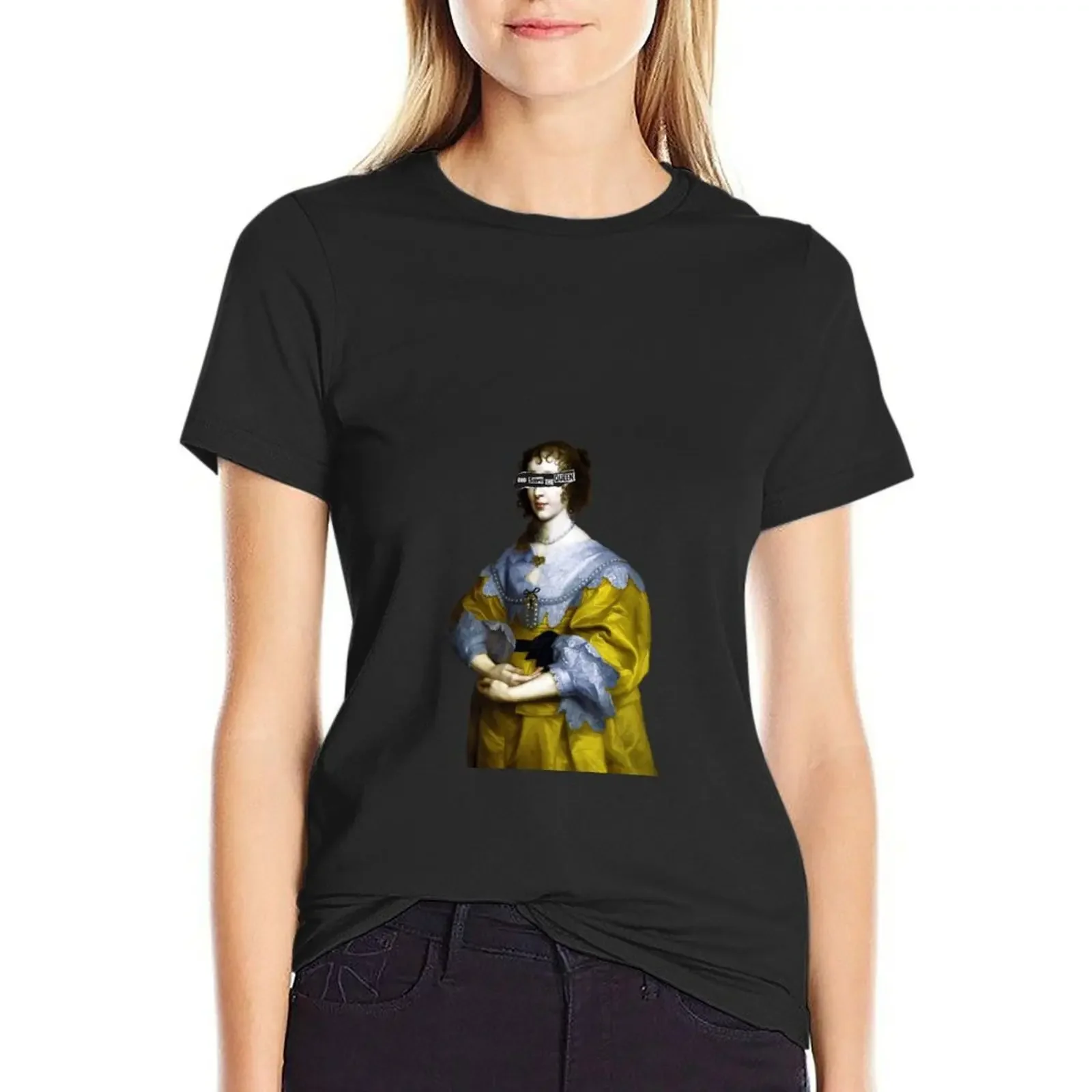 

Henrietta Maria of France T-Shirt anime clothes aesthetic clothes Short sleeve tee customs summer blouses woman 2025
