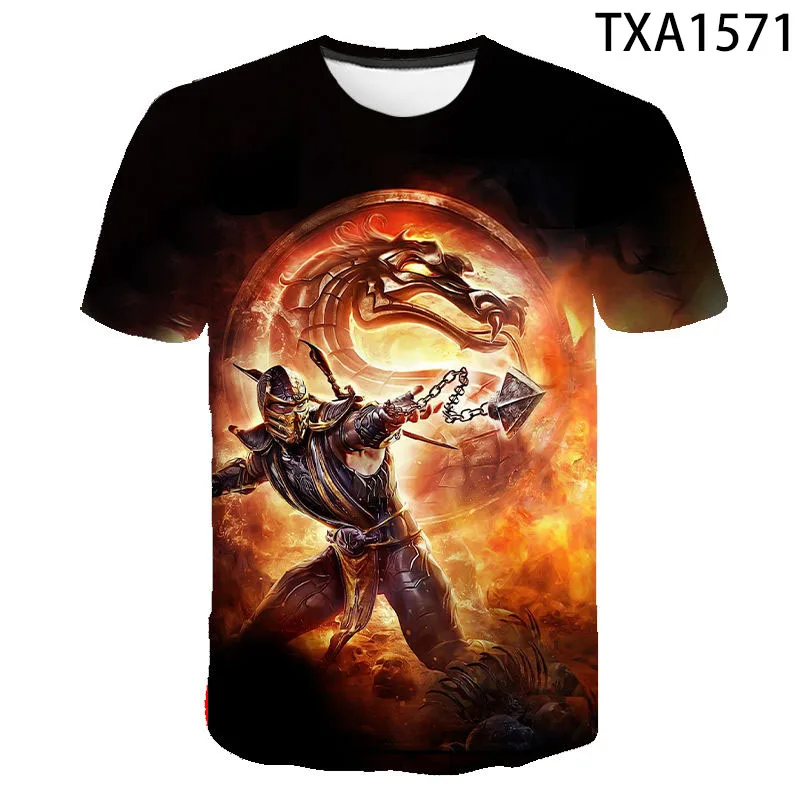 Mortal Kombat 3D T Shirt Men Women Kids T-Shirt Fighting Game MK Streetwear Short Sleeve Boy Girl Summer Casual Cool Tee Tops