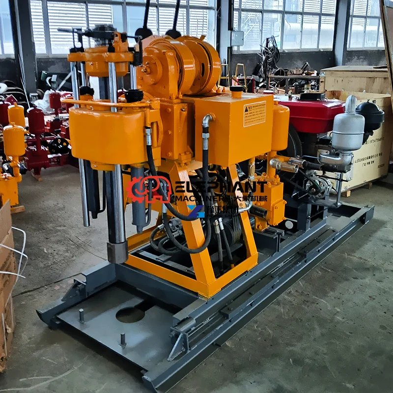 Hydraulic Grouting Hole Drill 130m 150m 200m Portable Diesel Diamond Bit Mineral Analysis Core Sampling Geological Rig