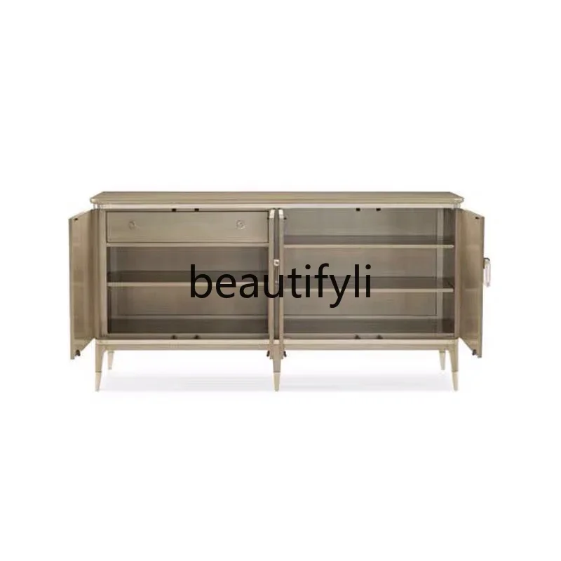 

Dining side cabinet Modern simple light luxury, entrance cabinet Decorative storage Solid wood storage shoe cabinet