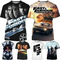 Tokyo Drift 3D printed men's and women's T-shirts, short sleeved shirts with Fast&Furious movie prints, great racing T-shirts, c