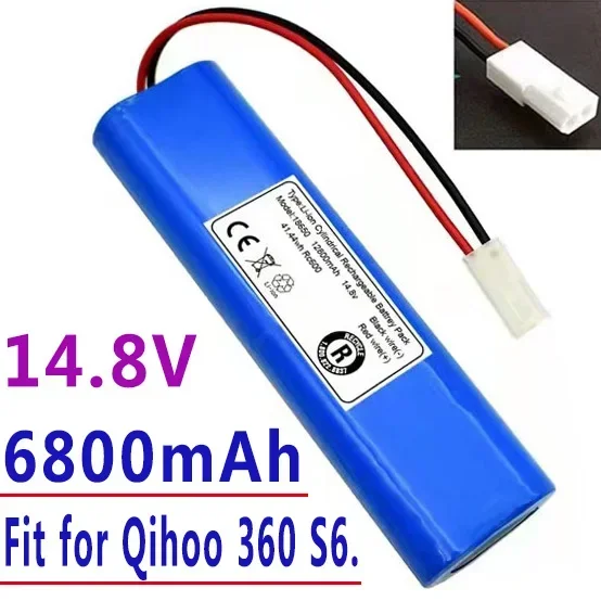 

100%.Original.Paquete.de.batería.para.aspiradora robótica.Qihoo.Fit.for.360.S6.piezas.14.8V. 6800mAh