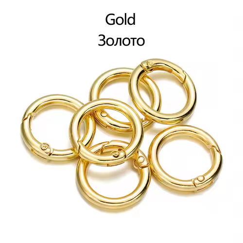 5Pcs/Lot 21 Colors Metal O Ring Spring Clasp Openable Round Carabiner Keychain Clips Hook Dog Chain DIY Jewelry Buckle Connector - Image 10