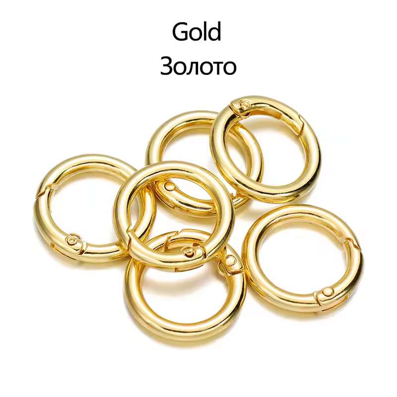 5Pcs/Lot 21 Colors Metal O Ring Spring Clasp Openable Round Carabiner Keychain Clips Hook Dog Chain DIY Jewelry Buckle Connector - Image 10