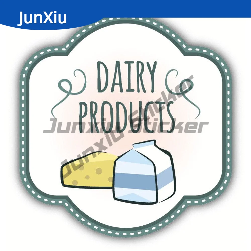 

Dairy Products Food Grocery Sticker Car Bumper Window Phone Trunk Anti Scratch Exterior Decor Decal Suv Tents Outdoor Camping