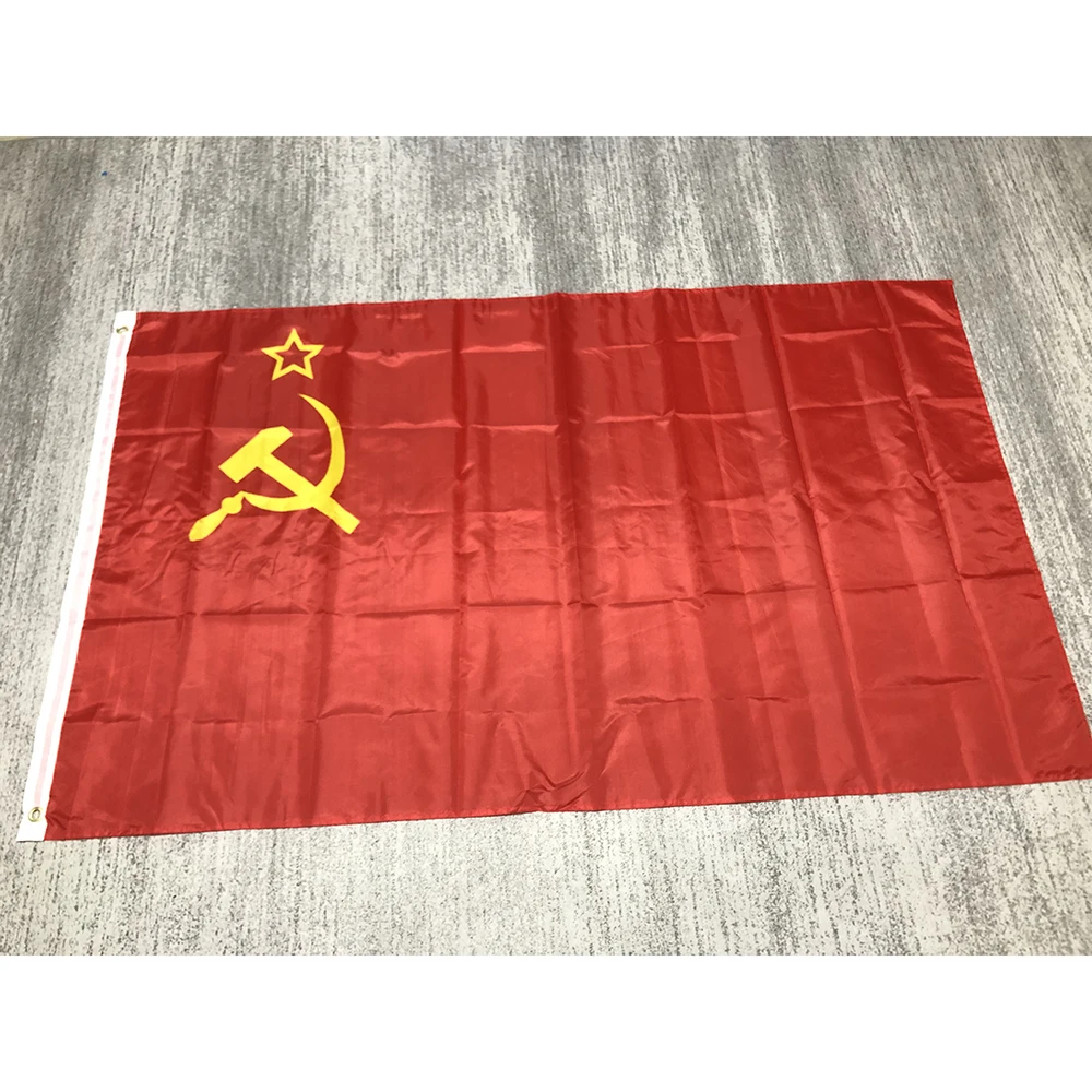 USSR Flag Soviet flag 90x150cm Red CCCP Union of Soviet Socialist Republics USSR Flag polyester hanging Russia Russian flag