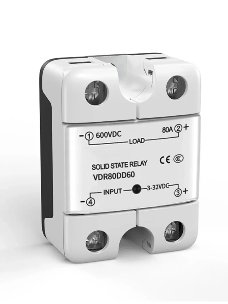 600V DC-DC Solid State Relay 40A 60A 80A DC 3V-32V Input Control High Voltage DC Switch Module