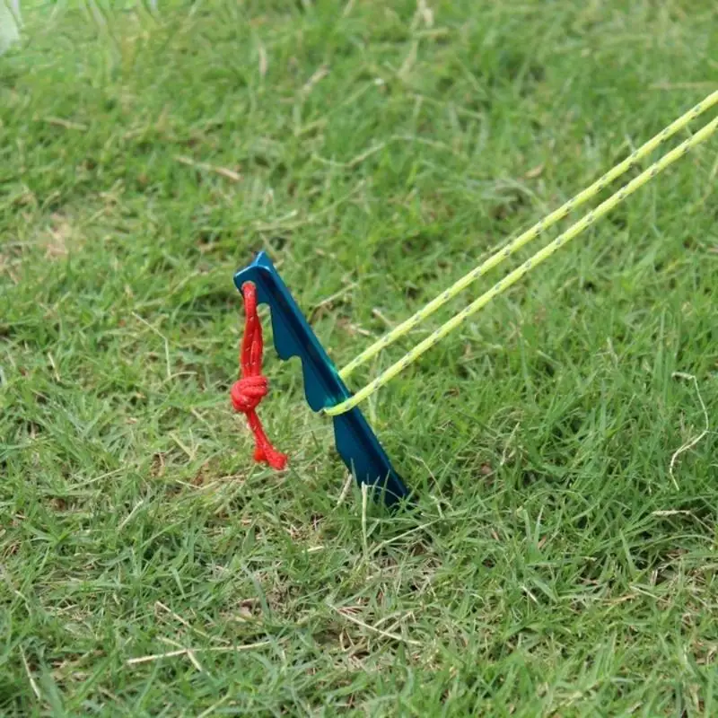 5Pcs/Lot 18cm Tent Pegs Stakes Nails Aluminium Alloy Tri Beam Adjustable 3 Latch Points for Camping Hiking Backpacking