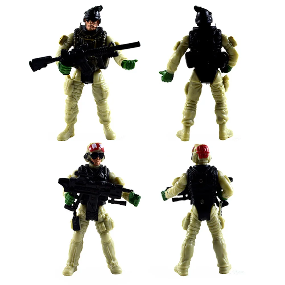 

6pcs Special Forces Toys Funny Parent-Child Interactive Battle Special Forces Model Toys for Girl Boy (B Pattern)