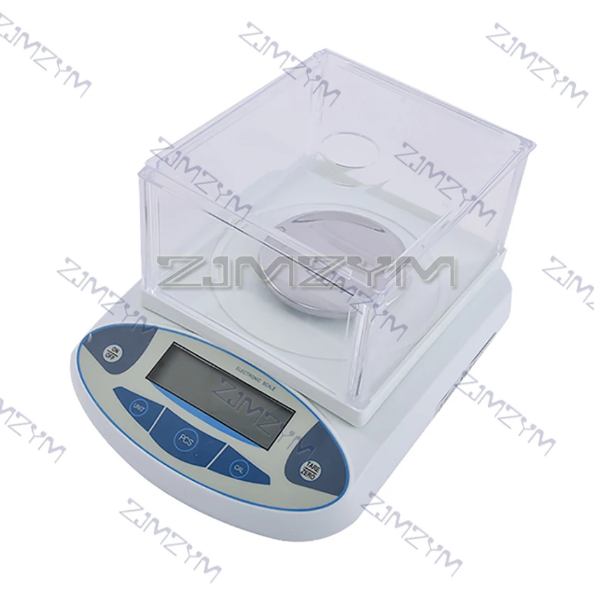 500g X 0.001g Electronic Balance Scale with Windshield High Precision Lab Solid Analytical Digital Precision Balance Scale