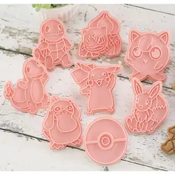 New 6pcs/Set Figures Cookie Cutters Cartoon DIY Bakery Mold Biscuit Press Stamp Embosser Sugar Pasty Cake Mould Toys