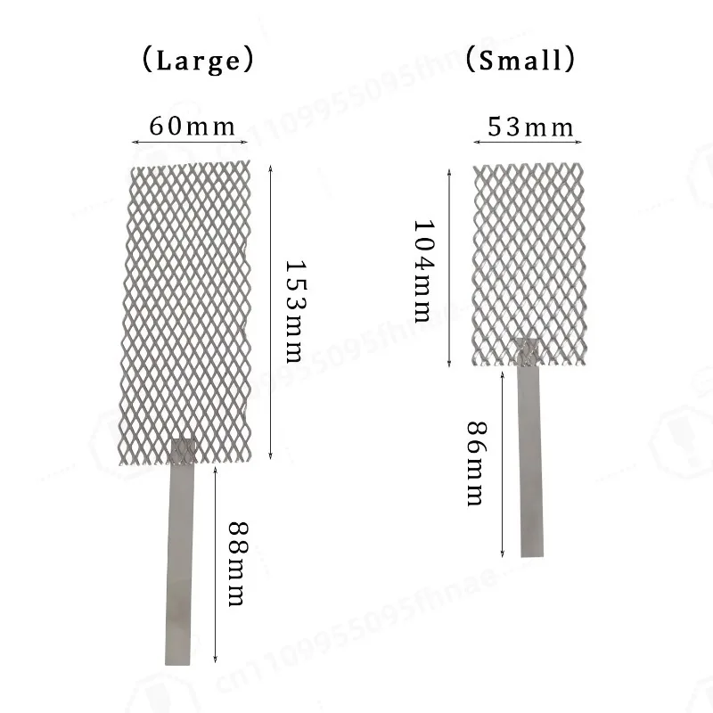 Électrode anode en maille de titane platiné avec poignée pour galvanoplastie de bijoux, plaqué or et argent, pour travaux de placage d'ornements
