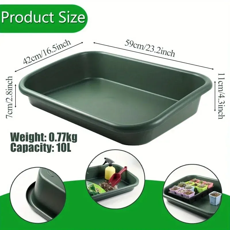 plant repotting tray, large waterproof gardening transplant tray, indoor succulent potting work table garden planting accessorie