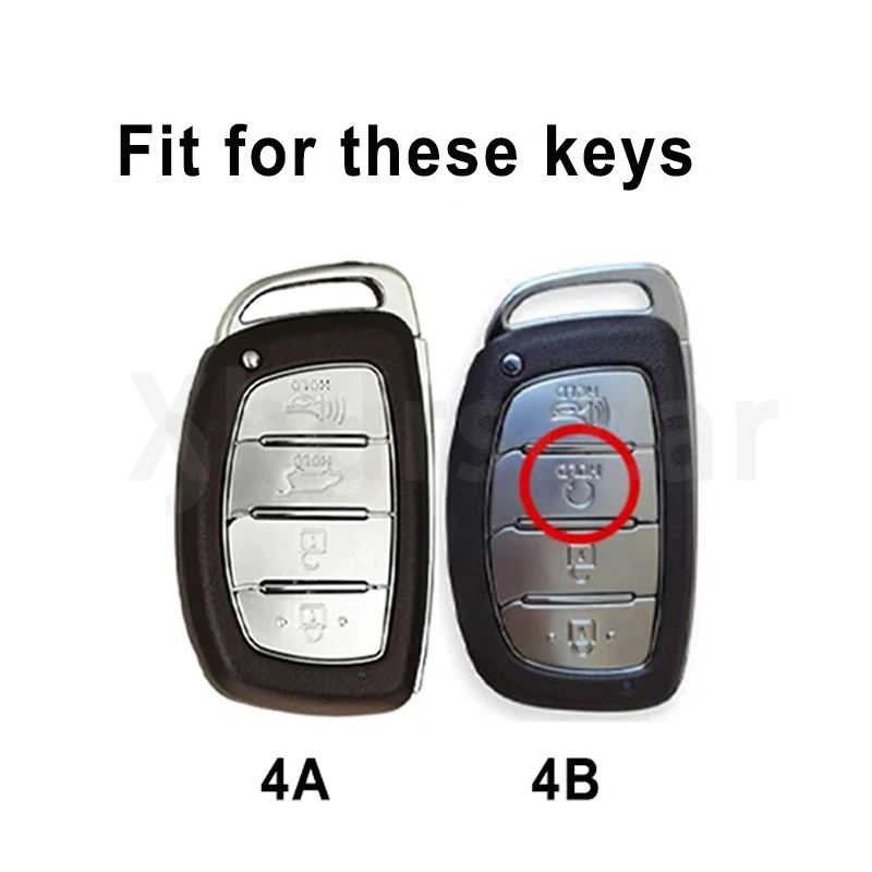 TPU Shell Fob For Hyundai Tucson Sonata Santa Fe Elantra Accent Solaris Verna ix25 ix35 i20 i30 i40 Car Smart Key Case Cover