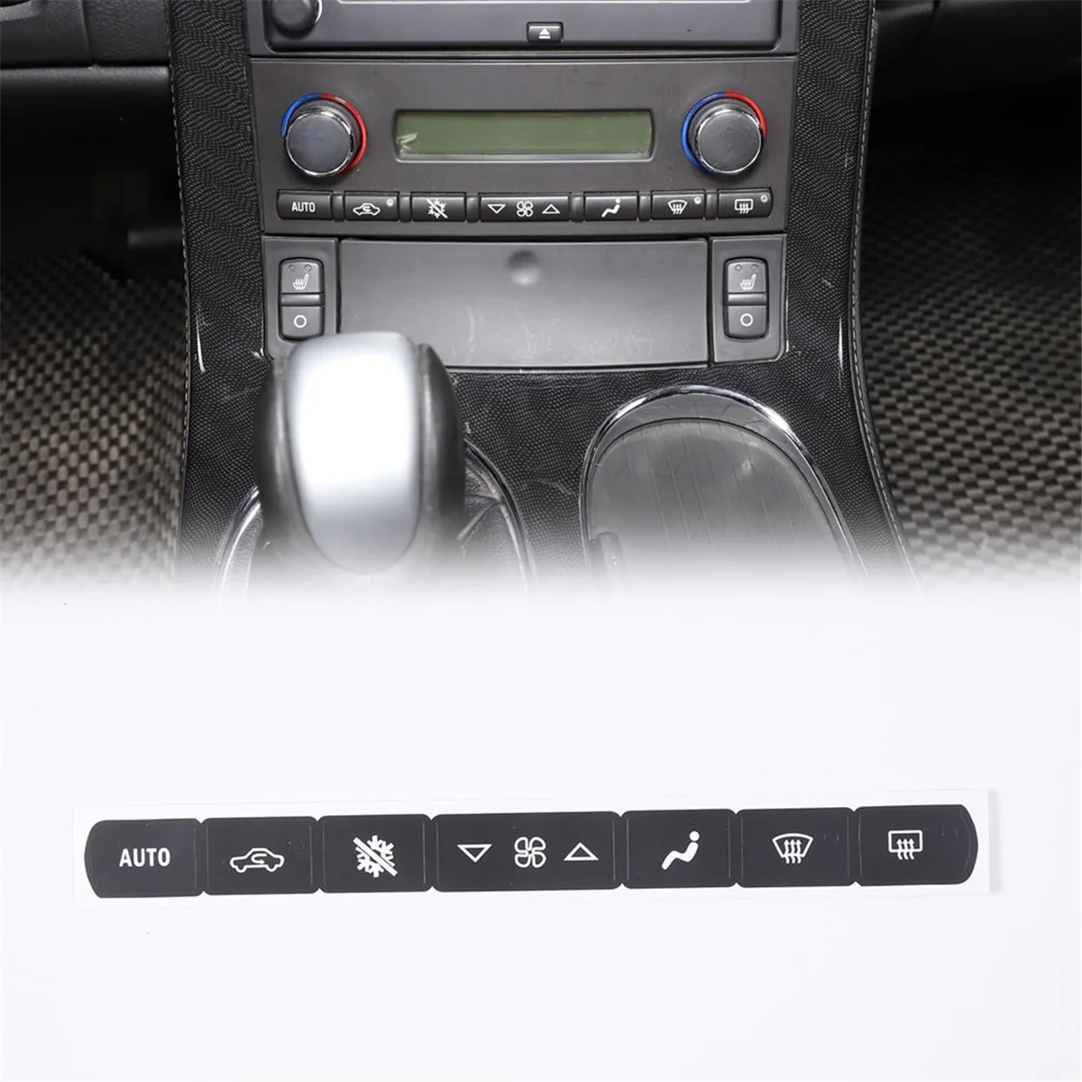 ملصق زر السيارة لمكيف الهواء بتيار متناوب ، ملحقات طقم التصليح ، شيفروليه كورفيت C6 من أصل شفروليه