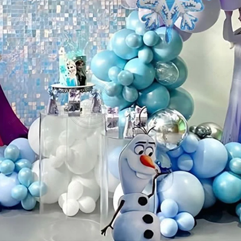 157pcs Frozen Theme Balloons Garland Arch Kit Snowflake Elsa Olaf Foil Globos Girls Birthday Party Baby Shower Decoration Global