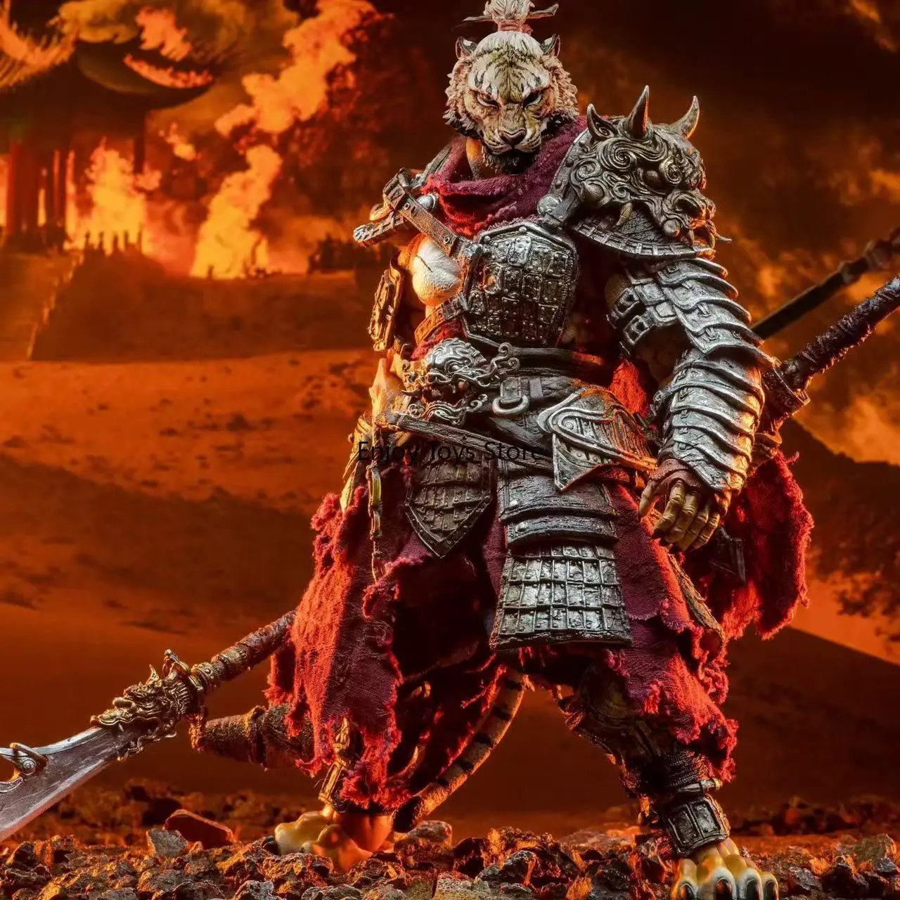 

Presale Jiangmeng 1/12 MU-FP007 Planet Furui Old Man Out of The Mountain Version Tiger and Tiger Man Action Doll