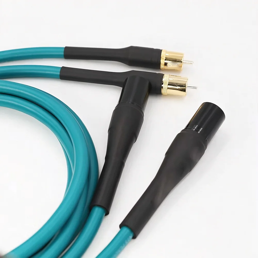 1 Pair RCA to XLR Balanced Interconnect Cable Unbalanced to Balanced HiFi Audio Cord for Amplifier DAC CD Player Audio Equipment