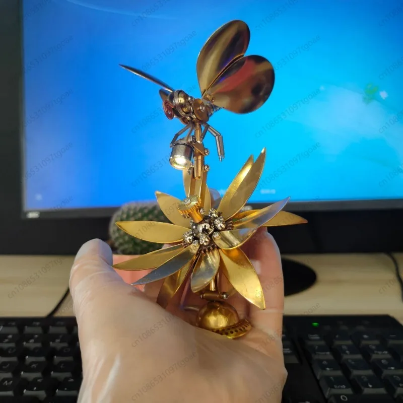 Steampunk Butterfly Mechanical Insect Model 3D DIY Handmade Creative Ornament