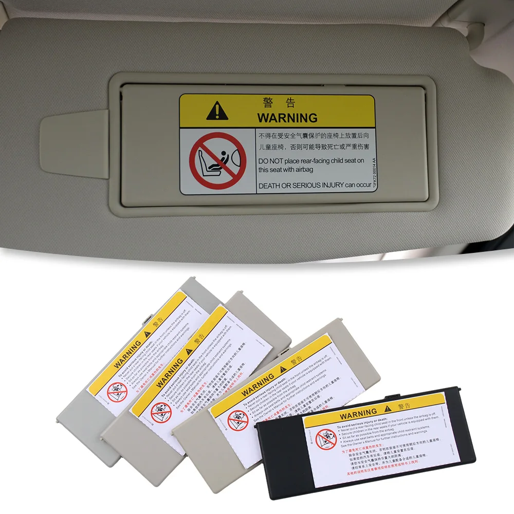 Sun Visor Vanity Mirror Cover for Jaguar, Range Rover Evoque, Discovery 4 & Range Rover - Replaces OE# LR075958-1, LR075957