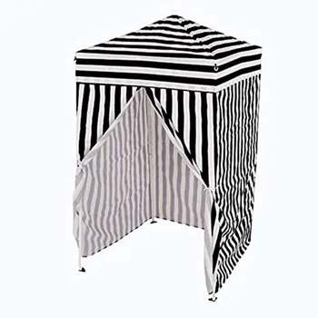 Impact 4'x4' Pop up Changing Dressing Room Black and White