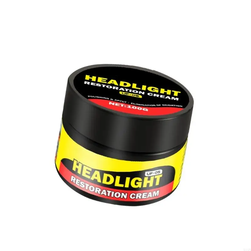 كريم توضيح الضوء الأمامي الجديد للسيارات لعام 2025 للنظارات الباهتة المملة دليل إعادة التأهيل الحمضي مزيج واقي مجاني #3