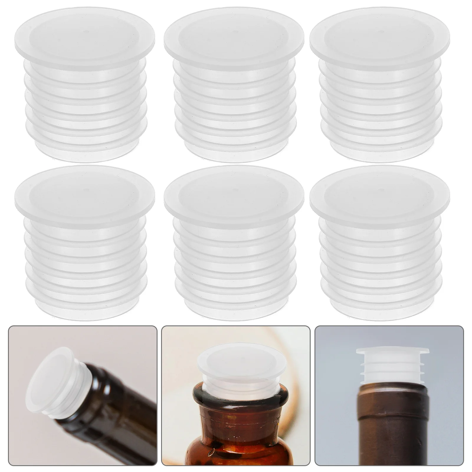 

100 Pcs Plastic Plug Wand Salt Shaker Pepper Plugs for Bottom Small Ink Caps Inner