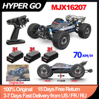 MJX16207 16208 1/16 RC Car HYPER GO 70KM/h Brushless 2.4G 4WD Racing Car Off-Road High Speed Remote Control RC Truck Hobby Toys