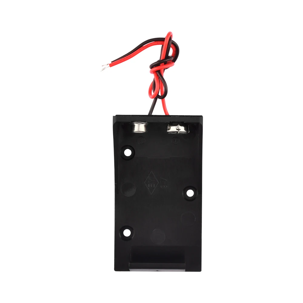 9V แบตเตอรี่ผู้ถือคลิปแบตเตอรี่9V กล่องกรณีที่มีสายไฟ DIY