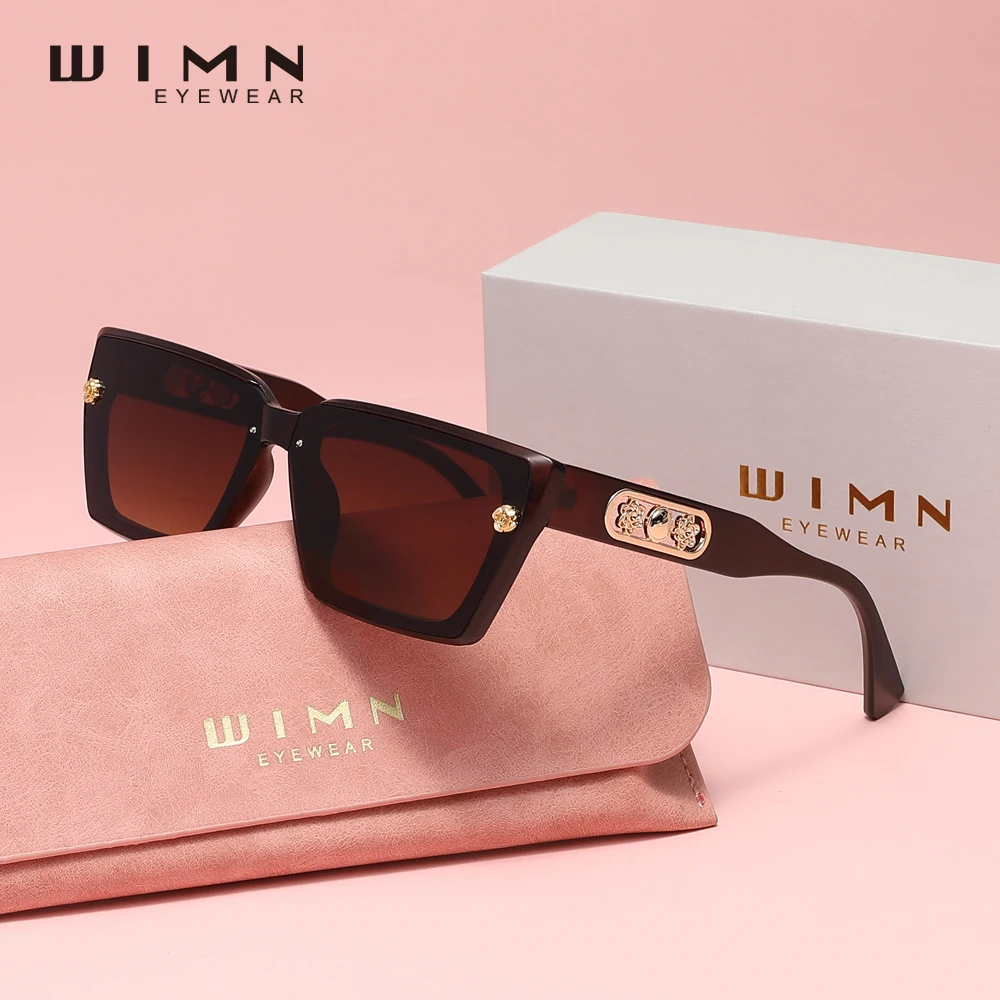 

WIMN Fashion Rectangle Sunglasses Women Glasses Designer Vintage Luxury Eyewear UV400 Eyewear Accessory