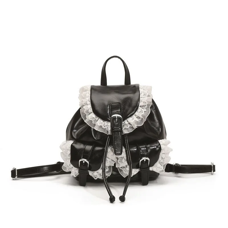Sweet Ballet Style Backpack Girl New Niche Style Korean Version Backpack Portable Bucket Bag High Quality High Appearance Level