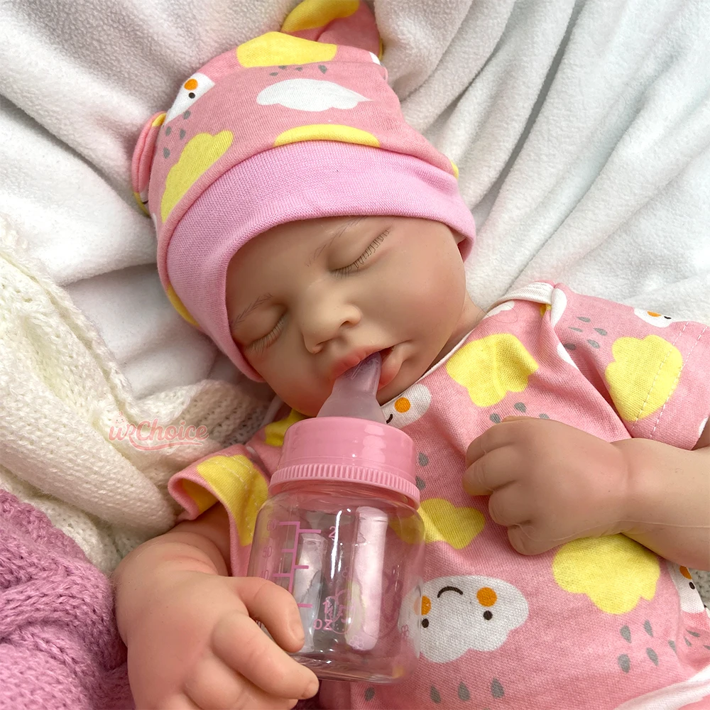 ตุ๊กตาเด็กทารกแบบเปิดปาก 50 ซม. ทำจากซิลิโคนนุ่มเหมือนจริง ตุ๊กตาเด็กผู้หญิง/ผู้ชาย ลูลู่ กันน้ำ ผิว 3 มิติ ของขวัญสำหรับผู้ป่วยอัมพาต