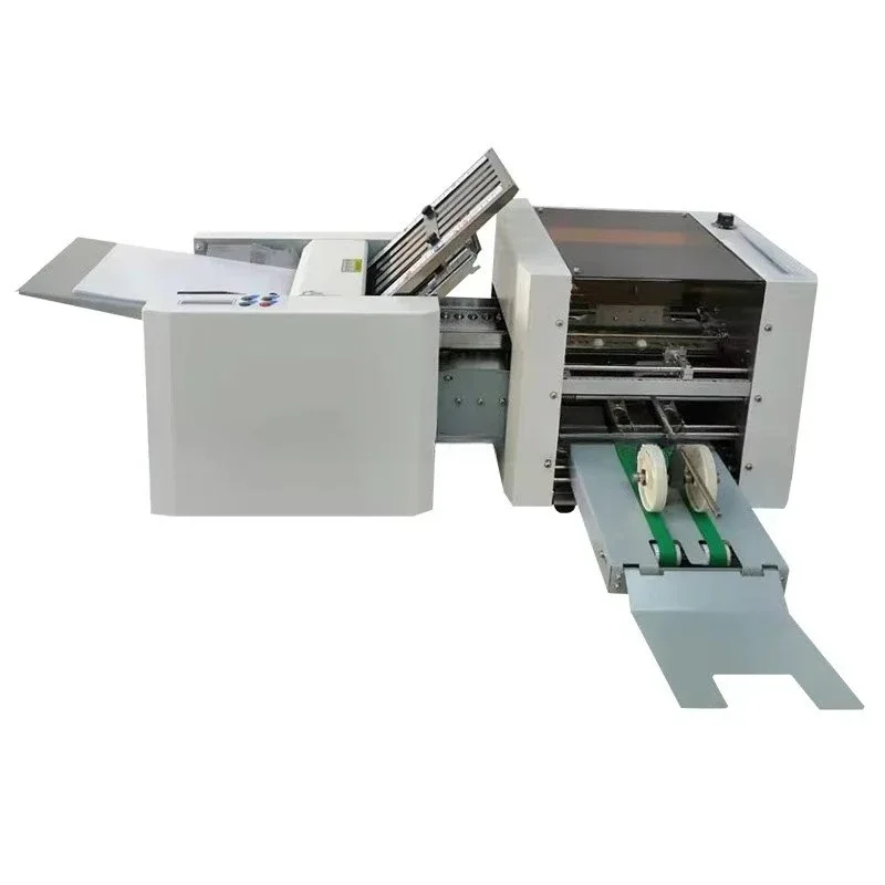 Stainless steel commercial flyer folding machine paper cross folding machine