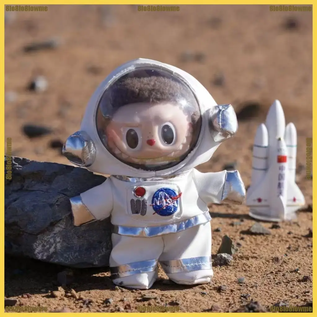 

Одежда Spaceman Labubu, милый набор сумок для скафандр, портативный дисплей, сумка для куклы, мини-плюшевая кукла, одежда, модные аксессуары для кукол, подарок