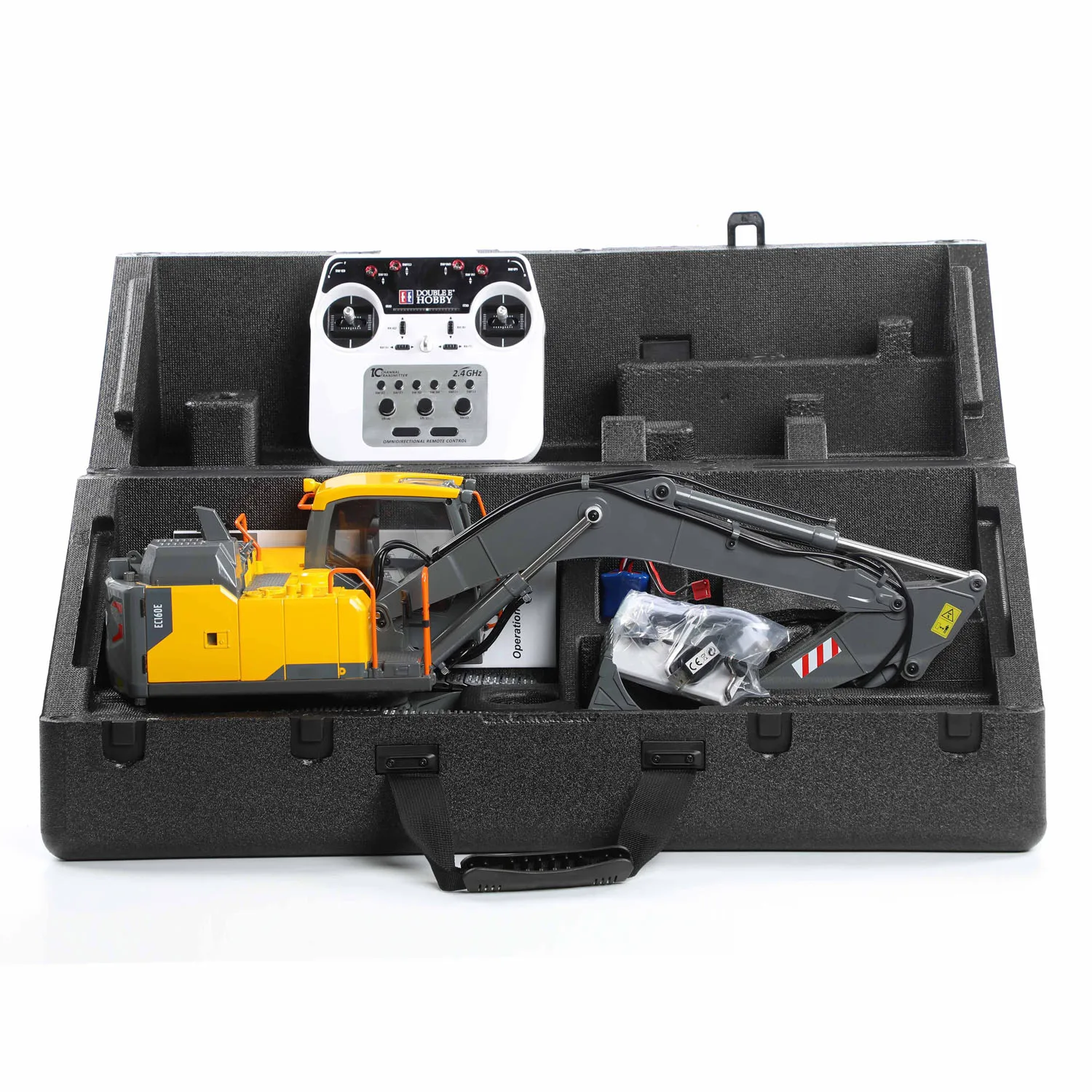 

1/14 EC160E RC металлический электрический экскаватор RTR Double E E010 экскаваторы с дистанционным управлением инженерная машина игрушки подарок для мальчиков TH23137