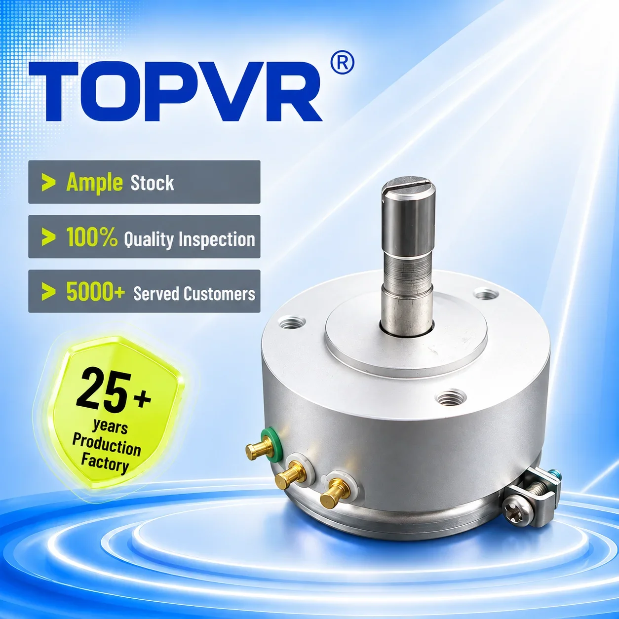 TOPVR WDD35D-4 Conductive Plastic Potentiometer 0.1% 2W for Industrial Molding Machine Automation Equipment & Textile Machinery