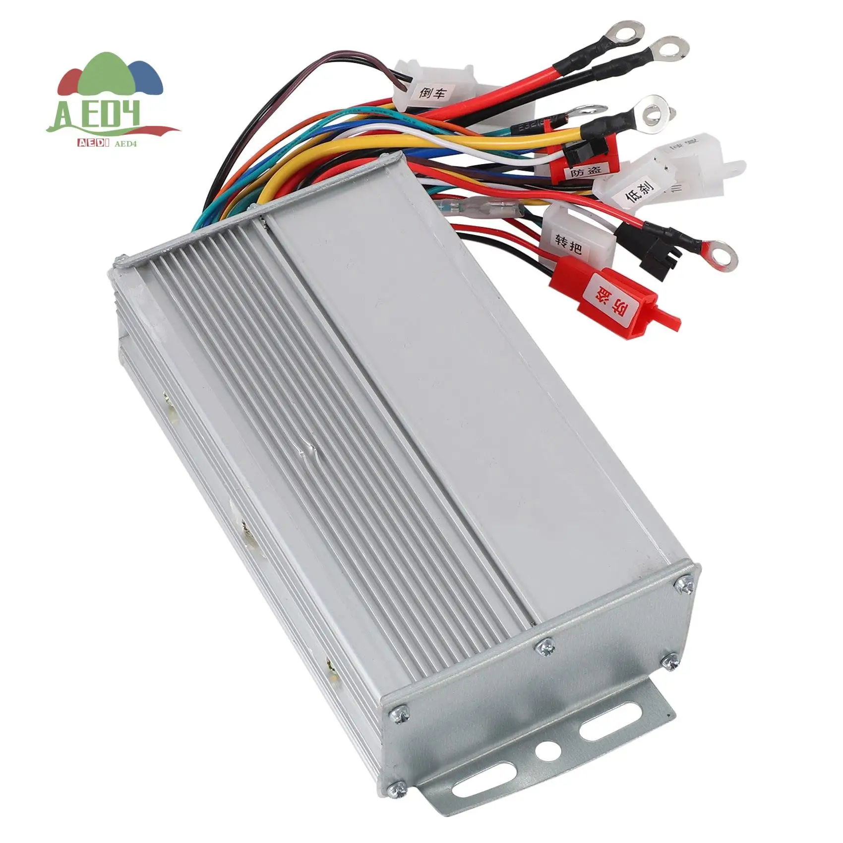 

Бесщеточный контроллер AED4-500W, контроллер бесщеточного двигателя для электронного велосипеда из алюминиевого сплава для электрического велосипедного скутера