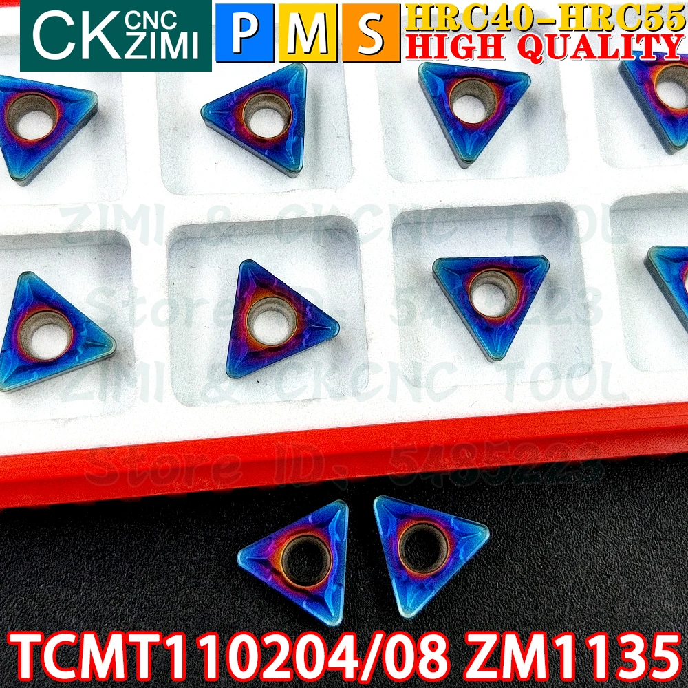 TCMT110204 ZM1135 TCMT110208 ZM1135 TCMT21.51 TCMT21.52 Inserti in metallo duro Inserti per tornitura interni esterni Utensili Utensili da taglio per tornio in metallo CNC TCMT 1102 TCMT1102 Strumenti di falegnameria
