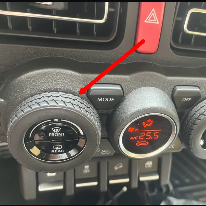 1pcs / For Suzuki Jimny JB74 Instrument Panel Navigation, Central Air Conditioning Panel Knob, Tread Pattern