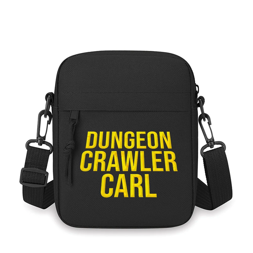 

Dungeon Crawler Carl yellow letters Men Crossbody Bag Single Shoulder Women Cartoon Anime Film Printing Design Unisex