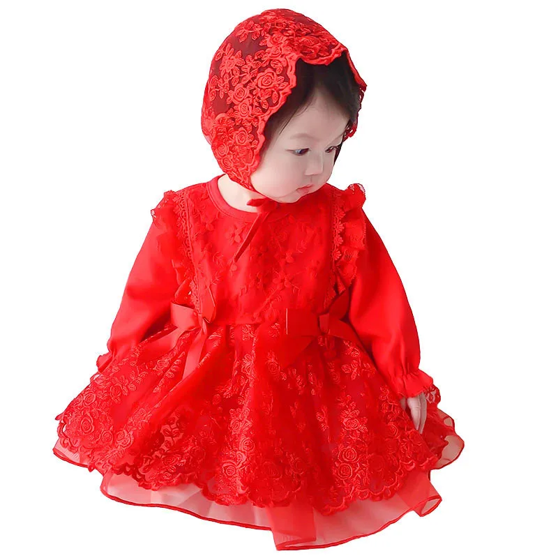 

Newborn Rompers Baby infant girl princess dress christening baptism wedding party gown baby shower gift photo shooting dress