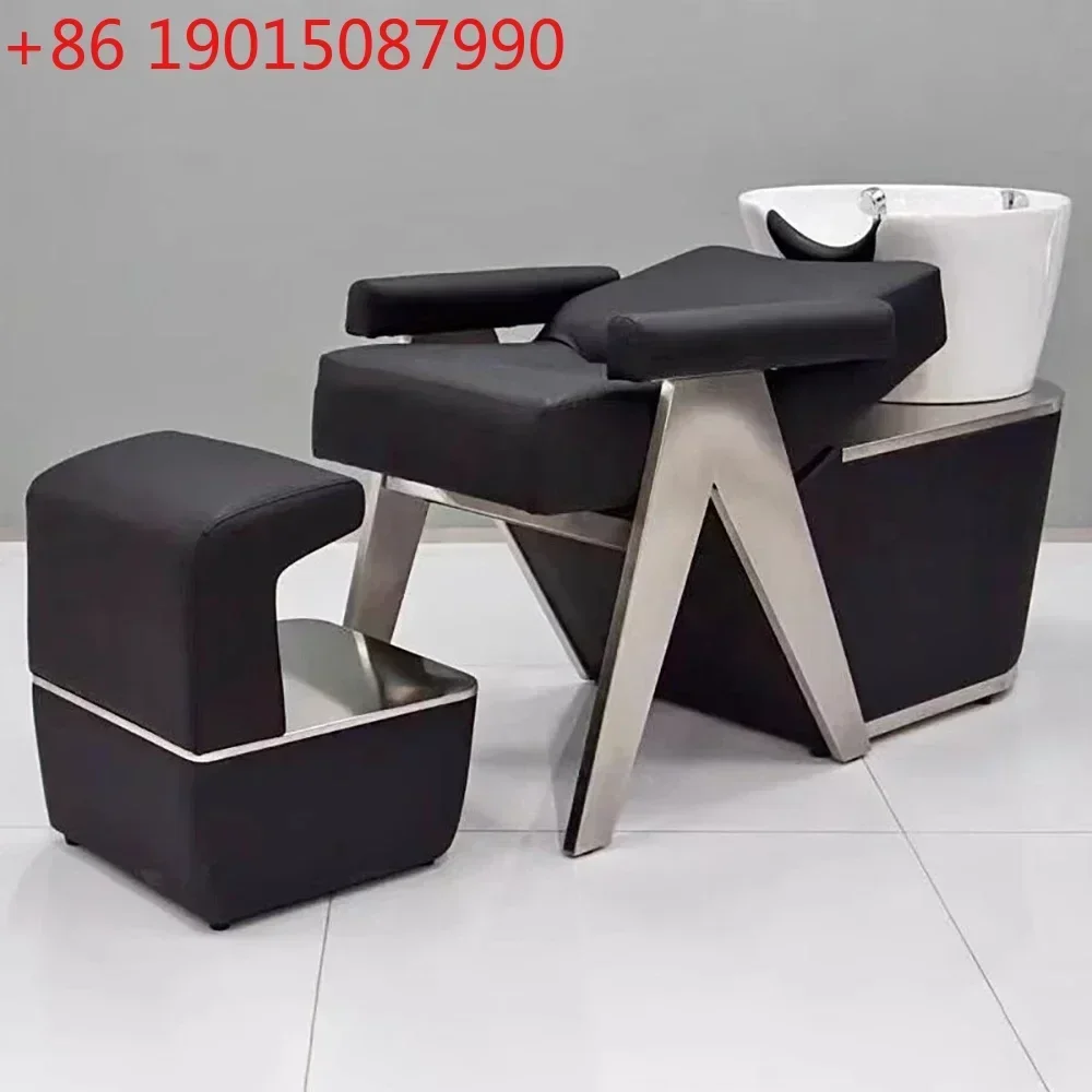 Nordic Simple Shampoo Bed Massage Luxury Modern Unique Shampoo Recliner Fashion Ergonomic Cadeira De Barbearia Furniture