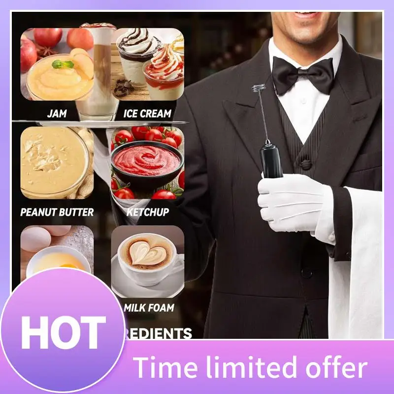 

A11R Milk Frother Wand Drink Mixer Handheld Frother Electric Whisk, Mini Blender And Electric Mixer Coffee Frother