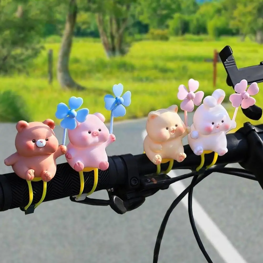 Cute Cartoon Animal Bicycle Handlebars Ornaments Kids Mountain Road Bike Handlebar Decorative Products D7z4